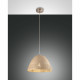Lampada a sospensione moderna con struttura in metallo e paralume in ceramica