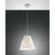 Lampada a sospensione moderna in metallo con diffusore in ceramica