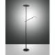 Piantana moderna con 2 luci a LED con struttura in metallo