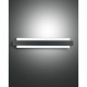 Applique da parete a LED in metallo con diffusore in vetro dal design moderno