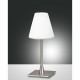 Lampada da comodino con struttura in metallo paralume in vetro in stile moderno