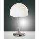 Lampada da comodino con struttura in metallo e diffusore in vetro design moderno