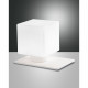 Abatjour in metallo con diffusore in vetro dal design moderno
