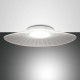 Lampada da soffitto grande a LED con diffusore in vetro dalle linee moderne