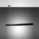 Lampada a sospensione a LED piccola con diffusore in metallo dalle linee moderne