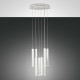 Lampada a sospensione a LED rotonda 8 diffusori dalle linee moderne ed eleganti