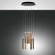 Lampada a sospensione a LED rotonda 8 diffusori dalle linee moderne ed eleganti