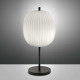 Lampada da tavolo con diffusore in vetro soffiato dallo stile moderno