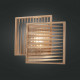 Applique da parete a led con diffusore in legno dallo stile moderno