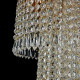 Lampadario classico in metallo e pendenti in cristallo Cascade versione grande