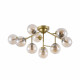Lampadario da soffitto piccola dalle linee moderne con bocce in vetro soffiato