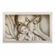 Capezzale moderno dipinto su tela Abbraccio 110x65