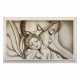 Capezzale moderno dipinto su tela Abbraccio 110x65