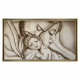 Capezzale moderno dipinto su tela Abbraccio 110x65