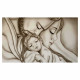 Capezzale moderno dipinto su tela Abbraccio 110x65