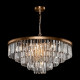 Lampadario medio in metallo con diffusori in vetro in stile moderno