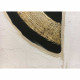 Dipinto astratto moderno realizzato a mano su tela "Black and gold 1" 90x120