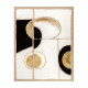 Dipinto astratto moderno realizzato a mano su tela "Black and gold 2" 90x120