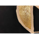 Dipinto astratto moderno realizzato a mano su tela "Black and gold 2" 90x120