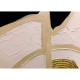Dipinto astratto moderno realizzato a mano su tela "Black and gold 2" 90x120