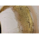 Dipinto astratto moderno realizzato a mano su tela "Black and gold 2" 90x120
