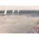 Dipinto verticale con paesaggio su tela 30x90 "Primavera Sul Mare"