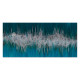 Quadro astratta in stile moderno dipinto a mano su tela "Dark Blue Art" 150x70