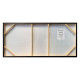 Quadro astratta in stile moderno dipinto a mano su tela "Dark Blue Art" 150x70