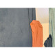 Quadro astratto con cornice dipinto a mano su tela di cotone "Fabrics 2" 80x100