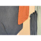 Quadro astratto con cornice dipinto a mano su tela di cotone "Fabrics 2" 80x100