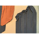 Quadro astratto con cornice dipinto a mano su tela di cotone "Fabrics 2" 80x100