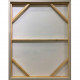 Quadro astratto con cornice dipinto a mano su tela di cotone "Fabrics 2" 80x100