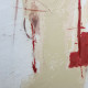 Quadro astratto con cornice dipinto a mano su tela di cotone Soul 114x144