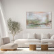 Quadro astratto dipinto a mano con acrilici su tela Serenity 150x100