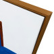 Quadro astratto dipinto a mano con acrilici su tela Snorkel Blue 80x100