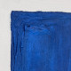 Quadro astratto dipinto a mano con acrilici su tela Snorkel Blue 80x100
