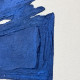Quadro astratto dipinto a mano con acrilici su tela Snorkel Blue 80x100