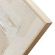 Quadro astratto dipinto a mano su tela di cotone con cornice Almond 70x150