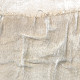 Quadro astratto dipinto a mano su tela di cotone con cornice Almond 70x150