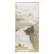 Quadro astratto dipinto a mano su tela di cotone con cornice Basil 70x150
