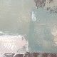 Quadro astratto dipinto a mano su tela di cotone con cornice Basil 70x150
