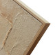 Quadro astratto dipinto a mano su tela di cotone con cornice Muscade 80x100