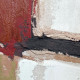 Quadro astratto dipinto a mano su tela di cotone con cornice Muscade 80x100