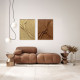 Quadro astratto dipinto a mano su tela di cotone con cornice Suede 90x120