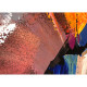Quadro astratto dipinto a mano su tela di cotone "Esplosione di Colore" 150x110