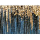 Quadro astratto in stile moderno dipinto su tela in cotone 150x70 "Blue Art"