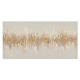 Quadro astratto moderno dipinto a mano con acrilici su tela Golden Raisin 150x70