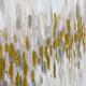 Quadro astratto moderno dipinto a mano con acrilici su tela Golden Raisin 150x70