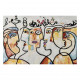Quadro astratto moderno dipinto a mano su tela in cotone "Visioni" 120x80
