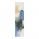 Quadro astratto moderno dipinto a mano su tela "Indigo" 120x30